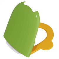 Capac WC copii, duroplast, cu balamale metalice, fixare de sus, inchidere lenta soft close, verde si galben, cu suport alb 133-101-009, Vitra Capac WC copii, duroplast, cu balamale metalice, fixare de sus, inchidere lenta soft close, verde si galben, cu suport alb 133-101-009, Vitra