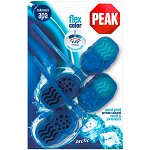 Odorizant toaleta PEAK Flex Activ Arctic, albastru, 2 x 48g, Peak