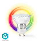 Bec LED Smart WiFi RGB - lumina alba calda GU10 Nedis