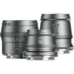 Kit Obiectiv TTArtisan 17mm 35mm 50mm F1.4 Titanium Grey pentru MFT M4/3-Mount