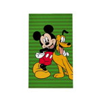 Prosop de maini, bumbac, Mickey si Donald, verde, 30x50 cm