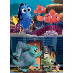 Puzzle din lemn Educa - Pixar, 2x25 piese (18597), Educa