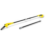 Fierastrau electric pe acumulator cu brat telescopic Karcher PSW 18-20 Battery INT, 18 V, sina de ghidare 20 cm, viteza lant 5.5 m/s, rezorvor ulei 50 ml, lubrifiere automata a lantului, fara acumulator si incarcator in setul de livrare