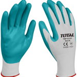 Manusi de protectie TOTAL nitril + textil marimea XL, TOTAL Tools