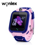 Ceas Smartwatch Pentru Copii Wonlex GW600S cu Functie Telefon Localizare GPS Monitorizare somn Camera 600s-albastru