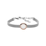 Sea glass two-tone steel mesh bracelet skj1336998, Skagen