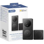 Videointerfon, Aqara Smart Video Doorbell G4 Black, 6x baterii AA LR6, camera 1080p, Wi-Fi