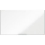 Tabla NOBO Impression Pro Widescreen 85", otel lacuit, 188x106 cm, magnetica, include marker si tavita, alb