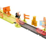 Set de joaca pista cu 3 masinute, Disney Pixar Cars, Frank Escape and Stunt Race, HRX48, Disney Cars