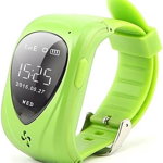Smartwatch iUni U11, OLED 0.96inch, 2G, GPS, Bratara silicon, dedicat pentru copii (Verde), iUni