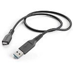 Cablu de Date/Incarcare USB - USB Tip C Hama, 1 m, negru, Hama