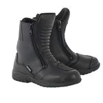 Ghete Moto Piele Oxford Warrior, Negre, 42, Oxford