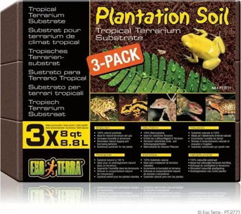 Sol pentru plantație Exo Terra, pachet de 3, 3x 8,8 L, Exo Terra