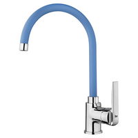 Baterie bucatarie TEKA IN 995 FB, alama, argintiu-albastru Baterie bucatarie TEKA IN 995 FB, alama, argintiu-albastru