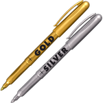Permanent marker Centropen 2690 - varf 1.8 mm argintiu