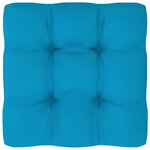 Perna pentru paleti vidaXL, albastru, 70x70x12 cm, material textil, 1.45 kg
