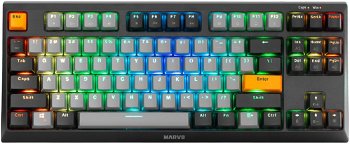 Tastatura mecanica Gaming Marvo KG980B, Iluminare RGB