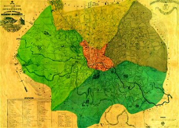Harta Bucuresti 1871