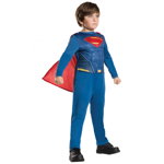 Costum pentru copii Superman, 10-12 ani, 150 cm, Albastru/Rosu