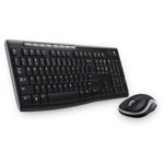 Kit tastatura si mouse Logitech MK270 fara fir, Negru