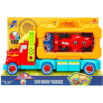 Set transportator cu masinuta de curse, in gentuta, Zapp Toys, Zapp Toys