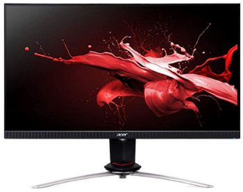 Acer Nitro XV253QPbmiiprzx 24.5 Inch FHD Gaming Monitor, Black (IPS Panel, G-Sync Compatible/ Adaptive Sync, 144 Hz, 1ms, HDR 400, DP, HDMI, USB Hub, Height Adjustable Stand)