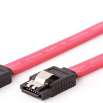 Cablu gembird SATA III, 1m, rosu (CC-SATAM-DATA-XL), Gembird
