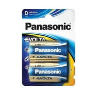 Baterie, Panasonic, alcalina D, Evolta, LR20EGE/2BP