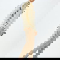 Pantaloni din amestec de bumbac cu snur de ajustare, KOTON Pantaloni din amestec de bumbac cu snur de ajustare, KOTON