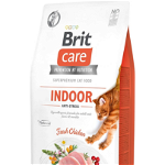 Brit Care Indoor Anti-Stress, Pui, hrană uscată fără cereale pisici, antistres, 7kg, Brit Care