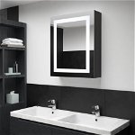 Dulap de baie cu oglindă și LED-uri, 50x13x70 cm, Casa Practica