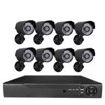 Sistem Supraveghere Cctv Kit Dvr 8 Camere Exterior/interior, Negru, OEM