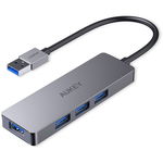 Hub USB CB-H36   USB-A  Ultra Slim   4xUSB 3.0  5Gbps Gri, Aukey