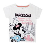 Tricou alb, Barcelona, Minnie Mouse, Disney