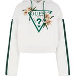 Guess, Hanorac cu flori brodate, pentru antrenament, Rosu/Alb/Verde