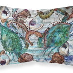 Caroline`s Treasures Creveți, Crabi și stridii în apă Fabric Standard pillowcase Multicolore, 