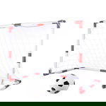 Set de fotbal 2 in 1 King Sport, rosu/alb