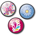 Insigne, 3buc/set, Roller NIKIDOM - Floralia, Nikidom