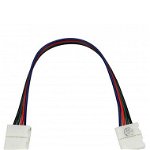 Conector dublu banda led RGB cu 15 cm cablu, 