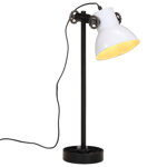 vidaXL Lampă de birou, alb, 15x15x55 cm, 25 W, E27, vidaXL
