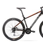 Bicicleta de munte pentru barbati Romet Rambler R7.2 Negru/Portocaliu 2021