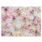 Tablou flori trandafiri roz alb - Material produs:: Poster pe hartie FARA RAMA, Dimensiunea:: 80x120 cm, 