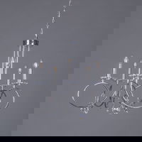 Lustra chic argintie LUCINDA S5 din metal 5xE14, Domicilio