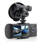 Camera video auto techstar® r300 dual-cam, 720p, ecran lcd 2.7 inch