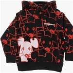 DSQUARED2 Two-Tone Cool Fit Hoodie With All-Over Printed Mouse Black, DSQUARED2