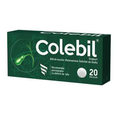 Colebil, 20 drajeuri, Biofarm, Biofarm