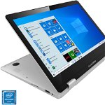 Ultrabook Allview 11.6'' AllBook Y-100, FHD IPS Touch, Procesor Intel® Celeron® N4000 (4M Cache, up to 2.60 GHz), 4GB DDR4, 32GB eMMC, GMA UHD 600, Win 10 Home, Silver-Grey
