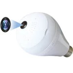 Bec cu camera Spion iUni A10, Full HD, Wi-Fi, Senzor de Miscare, Unghi 360°, iUni