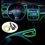 Banda LED Auto De Interior, Verde + Droser 12V, 2 Metri