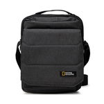 Geanta de umar, National Geographic PRO 704, Poliester, 3 compartimente, Gri